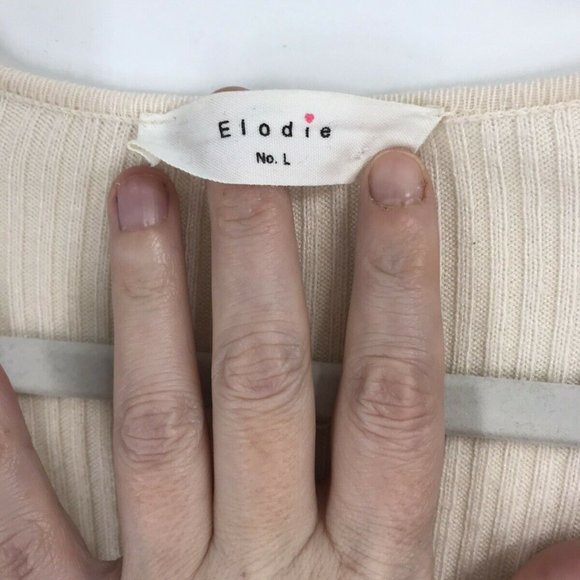 Elodie from Nordstrom Rack Ivory Sweater, Size L - Picture 5 of 11